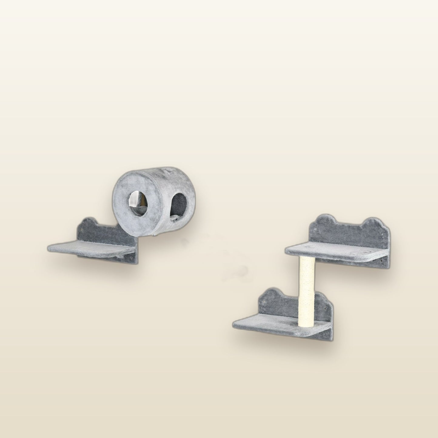 The Ascent — cat wall shelves, Velour