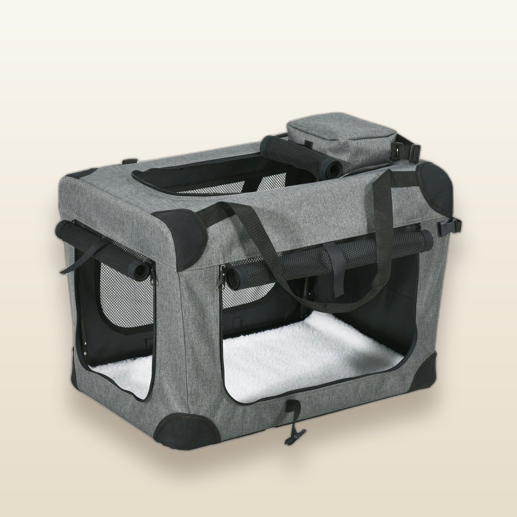The Voyager — folding travel carrier, Velour