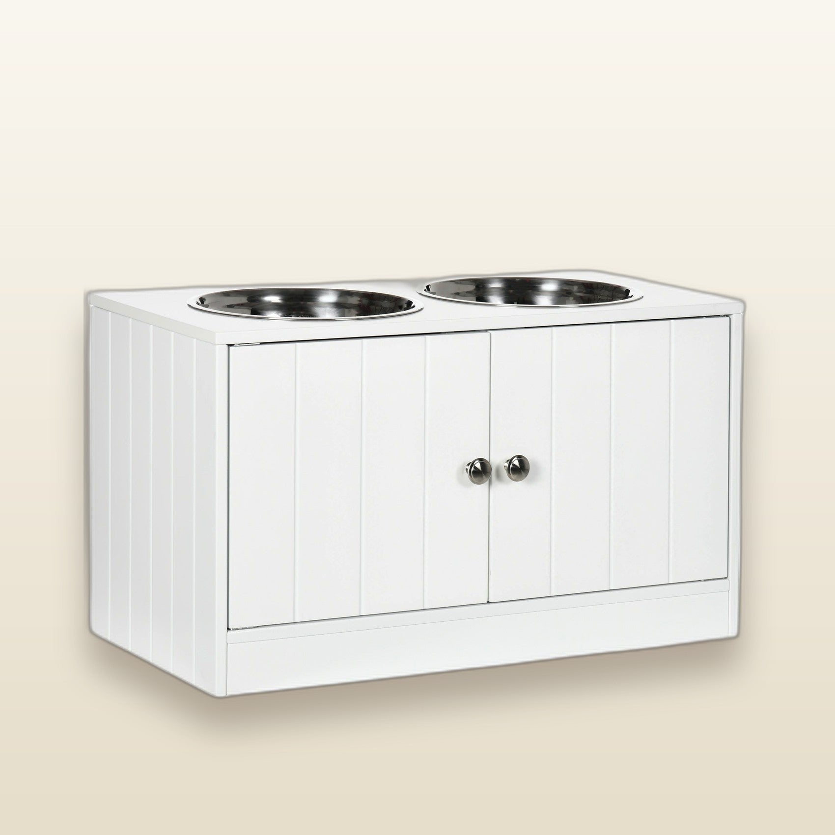 The Pantry — raised feeder with storage, Velour