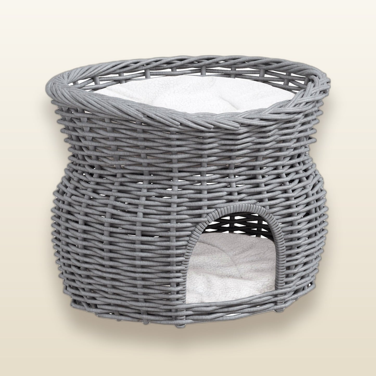 The Willow — two-tier cat house, Velour