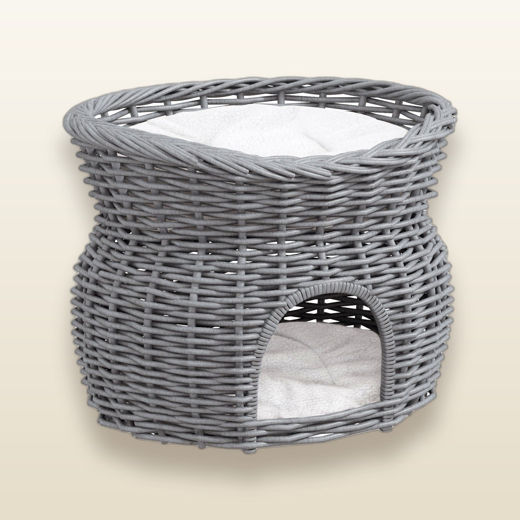 The Willow — two-tier cat house, Velour